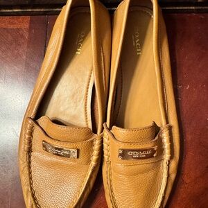 Coach Tan Leather Loafers